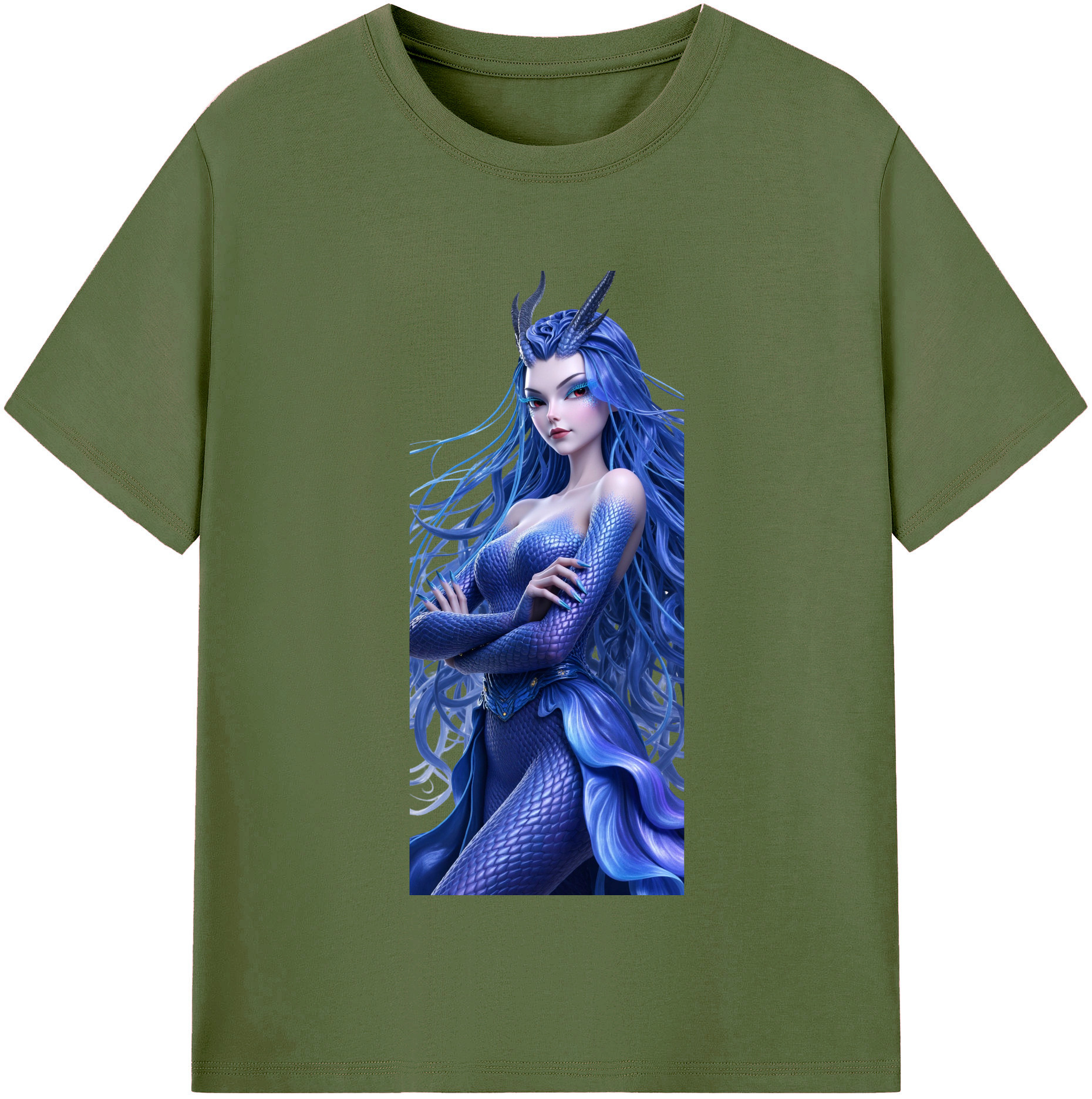 （画像用） Ne Zha 2 ナタ 魔童の大暴れ 綿100％半袖Tシャツ（フロントプリント）
